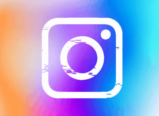 Instagram app interface showing posts and analytics dashboard